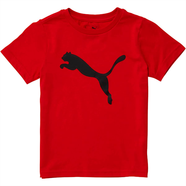 Little Kids' Cotton Jersey Heather Tee, HIGH RISK RED, extralarge