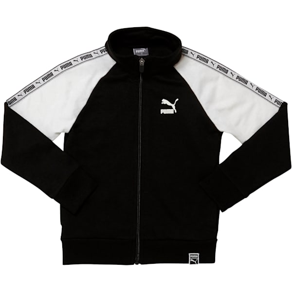 Little Kids' Terry Track Jacket, PUMA BLACK, extralarge