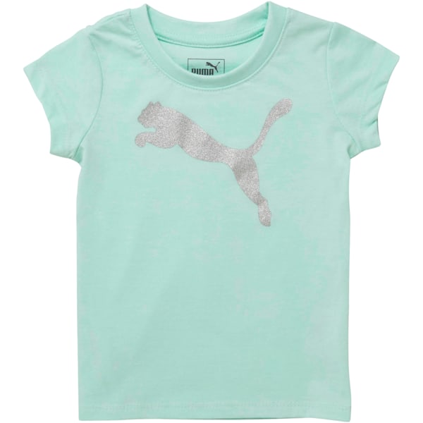 Toddler Cotton Jersey Cat Logo Tee, FAIR AQUA, extralarge