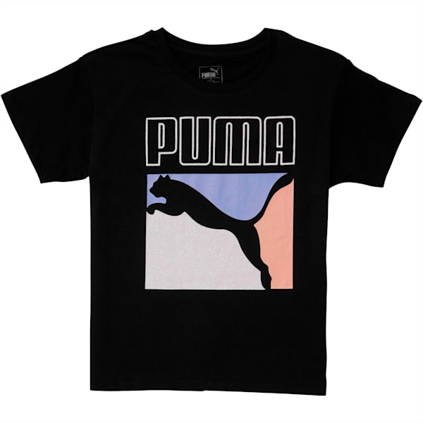 Girls' Easy Fit Tee JR, PUMA BLACK, extralarge