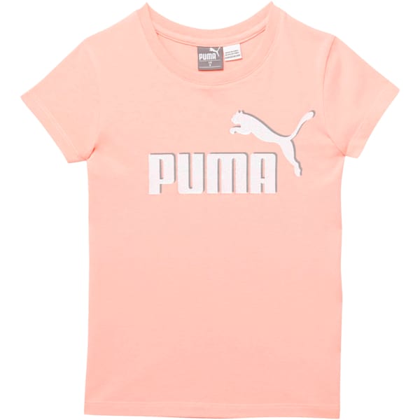 Little Kids' Cotton Jersey Logo Tee, PEACH BUD, extralarge