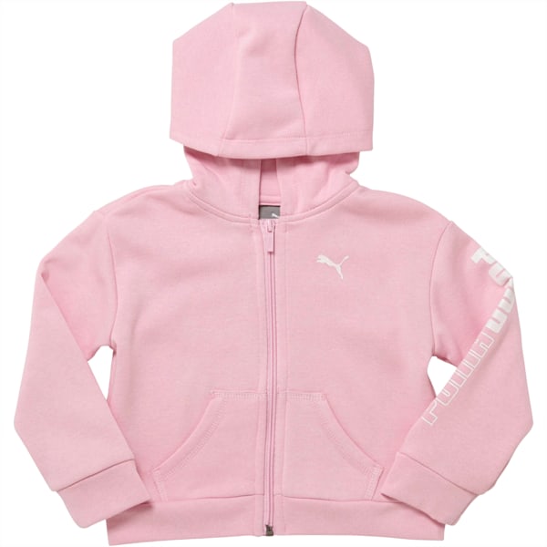 Toddler Fleece Full Zip Hoodie, PALE PINK, extralarge