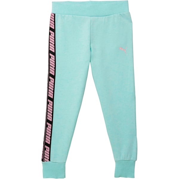 Little Kids' Fleece Joggers, FAIR AQUA HEATHER, extralarge