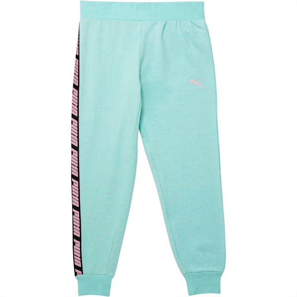 Girl’s Fleece Joggers JR, FAIR AQUA HEATHER, extralarge