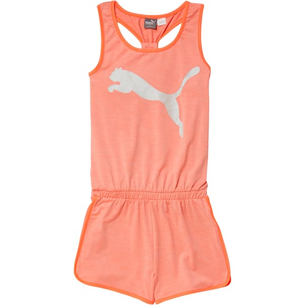 Girls' Fashion Romper JR, PEACH BUD HEATHER, extralarge