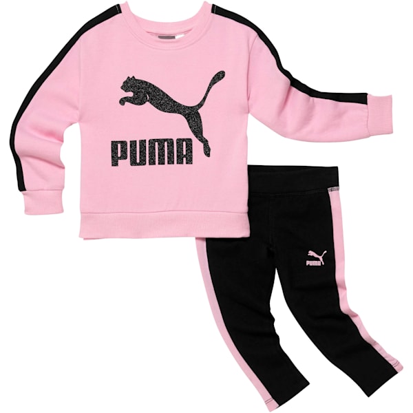 Infant + Toddler Pullover + Leggings Set, PALE PINK, extralarge