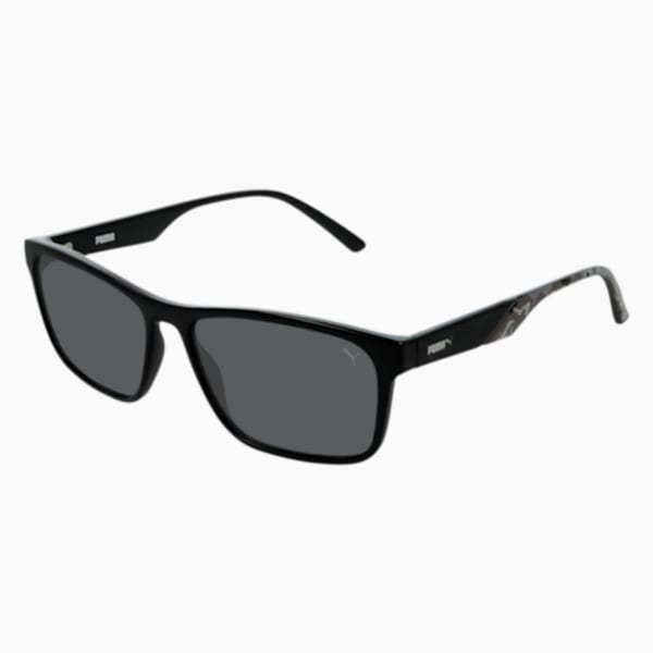 PUMA Classic Rectangle Sunglasses, BLACK, extralarge