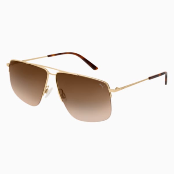 The Weekender Sunglasses, GOLD, extralarge