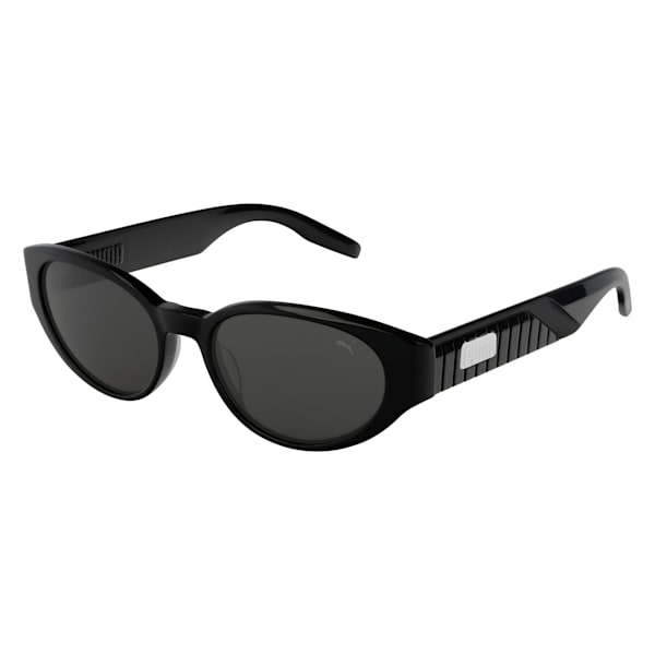 Victoria Beach Cat Eye Sunglasses, BLACK-BLACK-SMOKE, extralarge