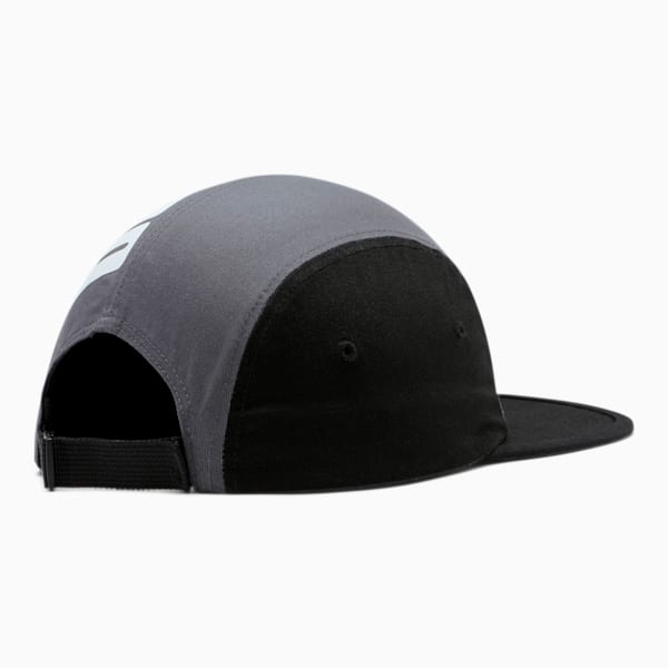 PUMA Post 5 Panel Adjustable Cap, BLACK/GREY, extralarge