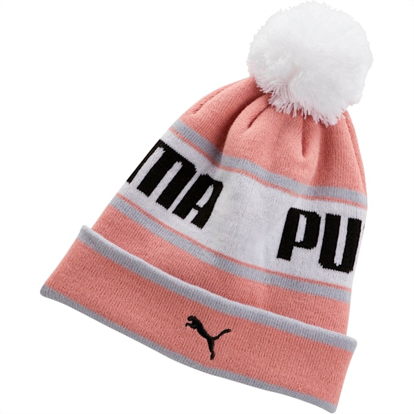 PUMA EVERCAT Girls' Warmup Beanie, PINK / GREY, extralarge