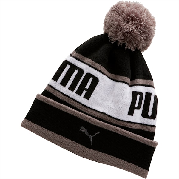 PUMA EVERCAT Boys' Warmup Beanie, BLACK/GREY, extralarge