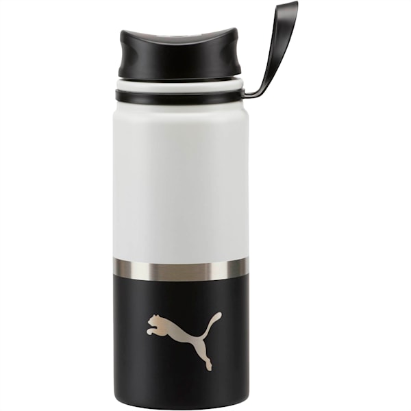 PUMA Chroma Axis Finger Loop 20 oz. Water Bottle, White Black, extralarge