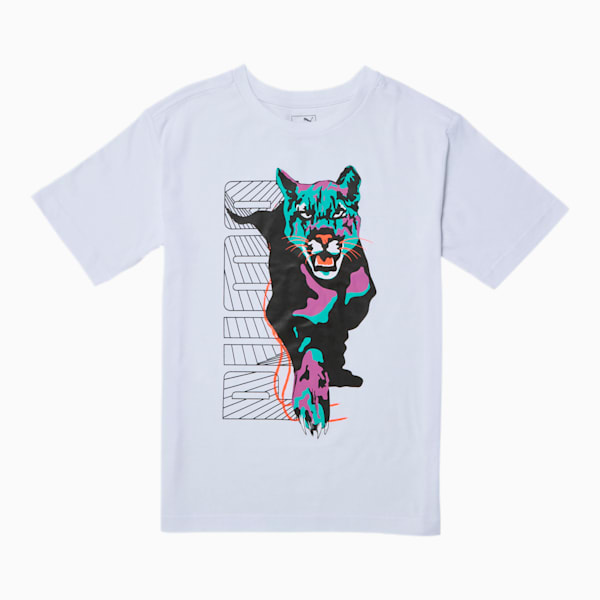 Claw Pack Boys' Graphic Tee JR, PUMA WHITE, extralarge