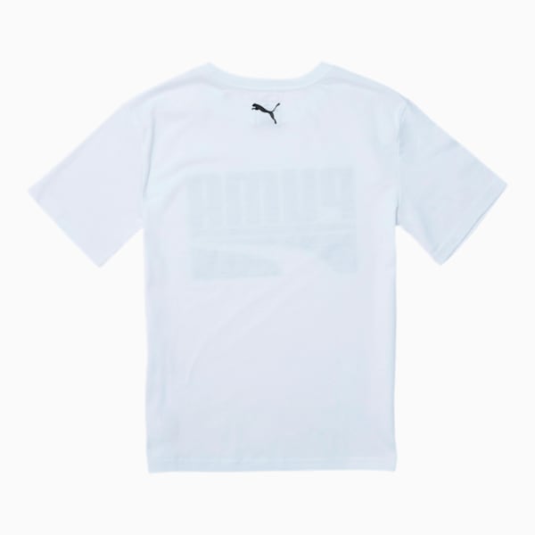 Rebel Pack Boys' Graphic Tee JR, PUMA WHITE, extralarge