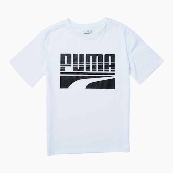 Rebel Pack Boys' Graphic Tee JR, PUMA WHITE, extralarge