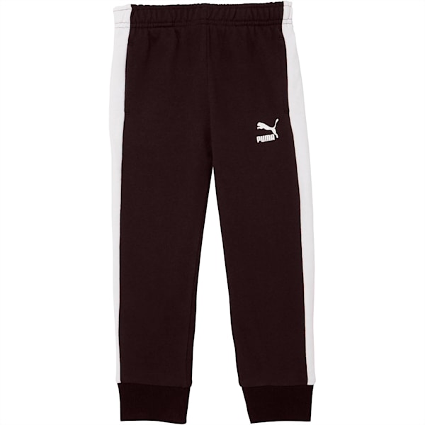 Little Kids' T7 Track Pants, PUMA BLACK/WHITE, extralarge