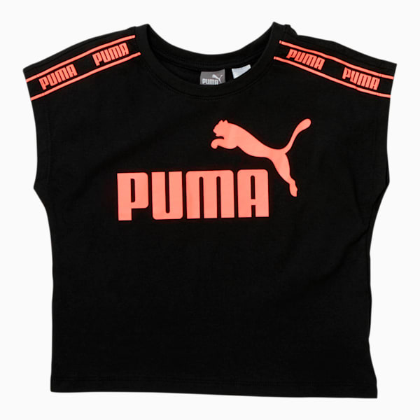 Amplified Pack Little Kids' Fashion Tee, PUMA BLACK, extralarge