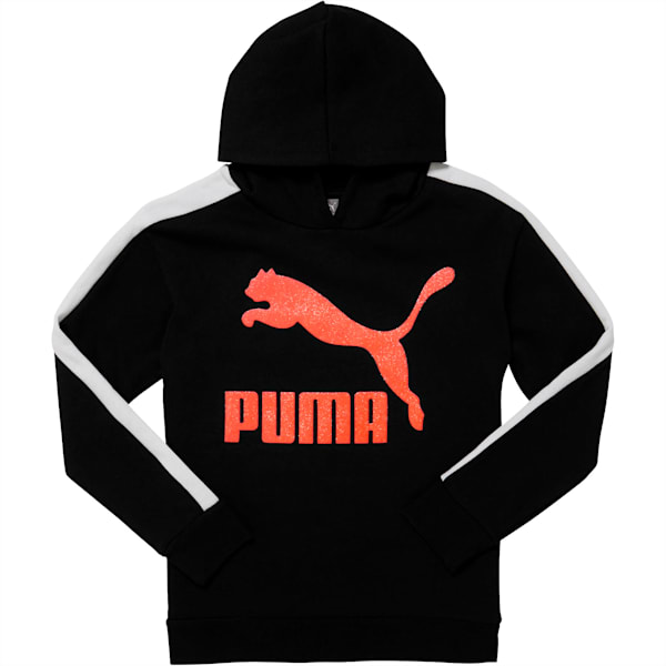 Classics Pack Girls' Archive Logo Fleece Hoodie JR, PUMA BLACK, extralarge