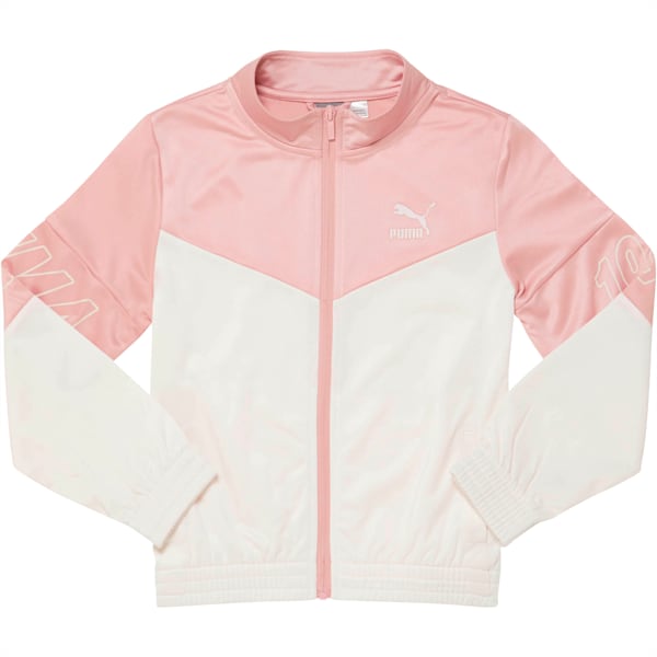 LuXTG Girls' Track Jacket JR, BRIDAL ROSE, extralarge