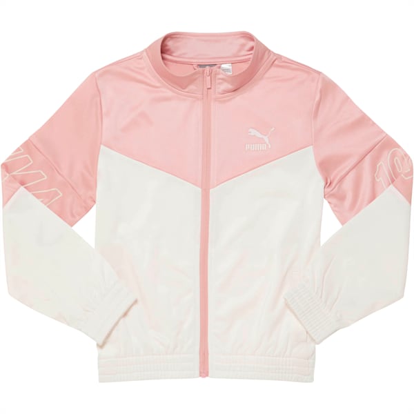 LuXTG Girls' Track Jacket JR, BRIDAL ROSE, extralarge