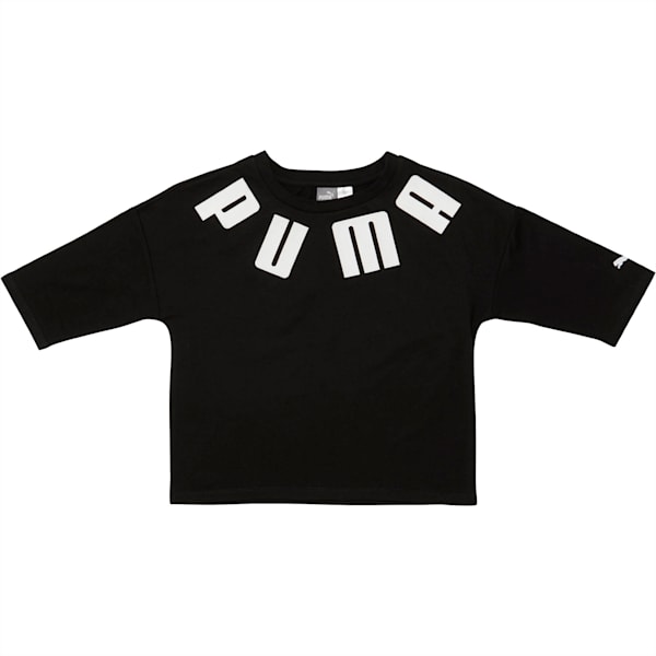 LuXTG Girls' Fashion Tee JR, PUMA BLACK, extralarge