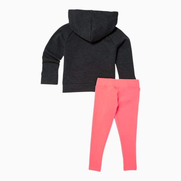 Toddler Fleece Pullover and Legging Set, EBONY HEATHER, extralarge