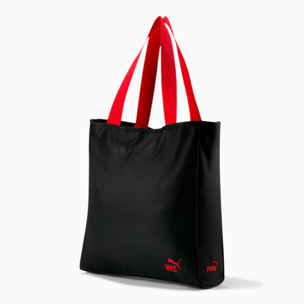 Boroughs Tote Bag, Black/Red, extralarge