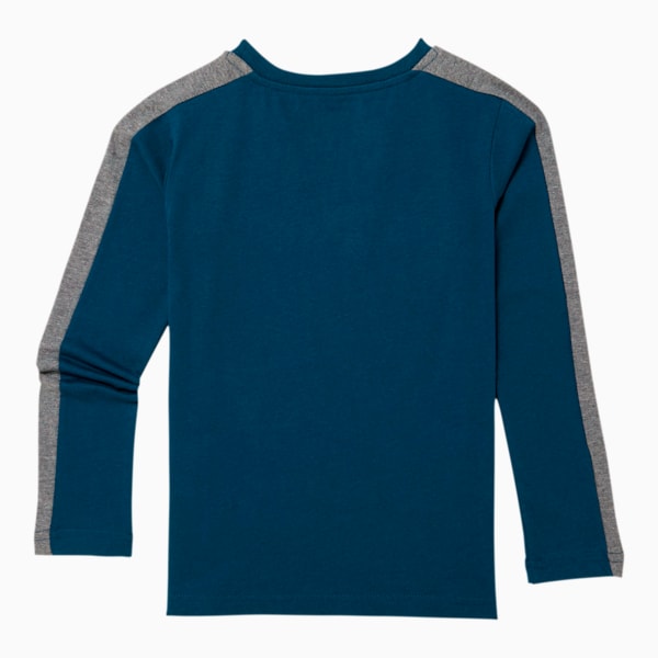Luxe Pack Little Kids' T7 Long Sleeve Tee, GIBRALTAR SEA, extralarge