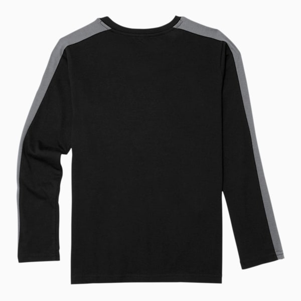 Luxe Pack Boys' T7 Long Sleeve Tee JR, PUMA BLACK, extralarge