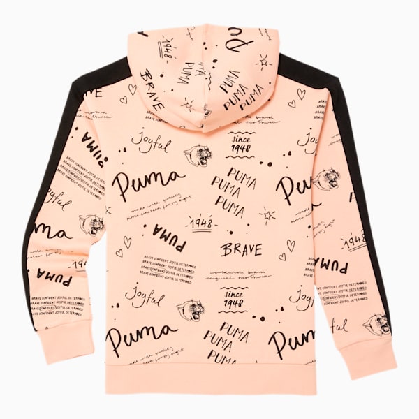 Peach puma hoodie top