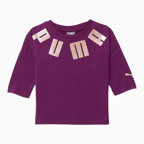 Classics Toddler 3/4 Sleeve Fashion Tee, PLUM PURPLE, extralarge