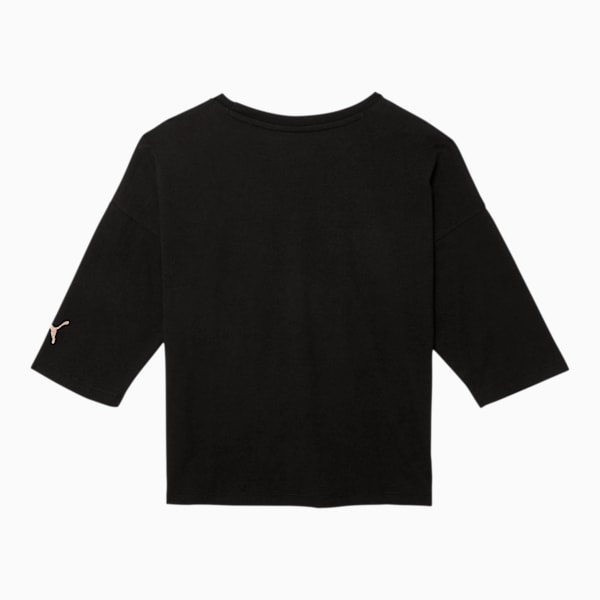 Classics Girls' 3/4 Sleeve Fashion Tee JR, PUMA BLACK, extralarge