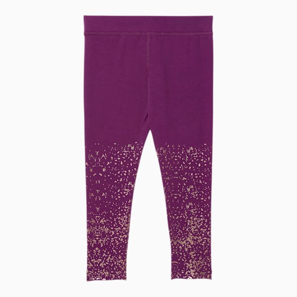 Classics Toddler Glitter Gradient Leggings, PLUM PURPLE, extralarge