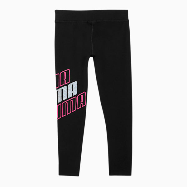 Modern Sports Little Kids' Fashion Leggings, PUMA BLACK, extralarge