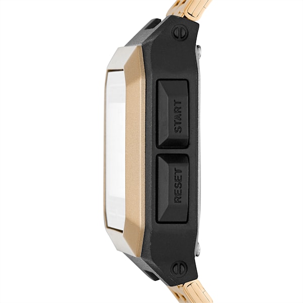 Remix Gold Stainless Steel Digital Watch, Gold/Black, extralarge