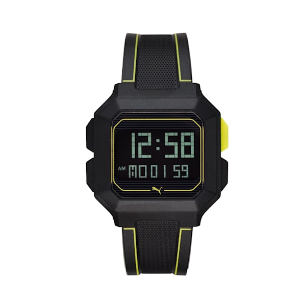 Remix Digital Watch, Black/Yellow, extralarge