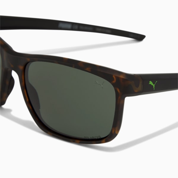 PUMA Classic Sunglasses, HAVANA-BLACK-GREEN, extralarge