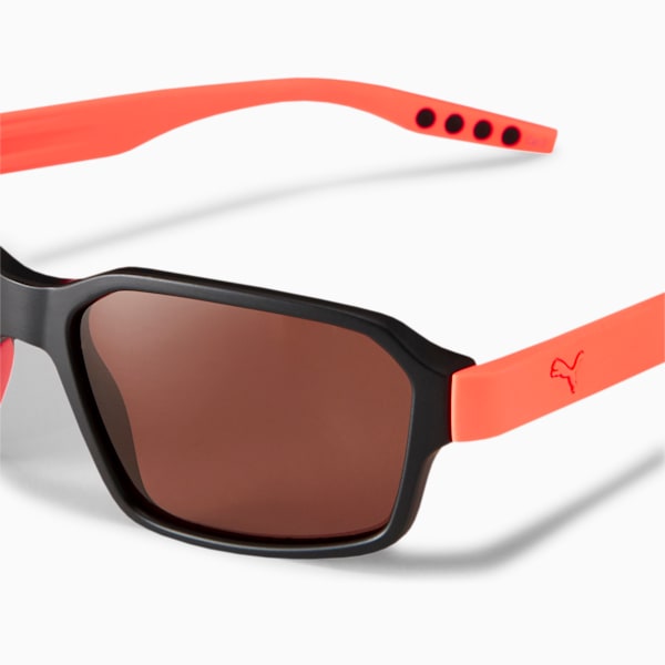 Rubber Eyes Pro v2 Men's Sunglasses, BLACK-ORANGE-BROWN, extralarge