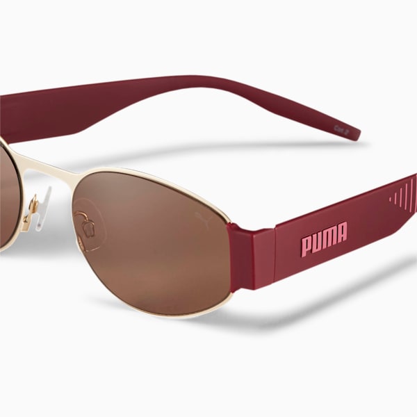 Hawkins Sunglasses, GOLD-BURGUNDY-BROWN, extralarge