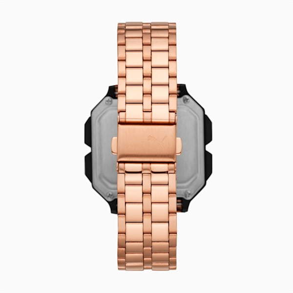 Remix Rose Gold Digital Watch, Rose Gold/Black, extralarge