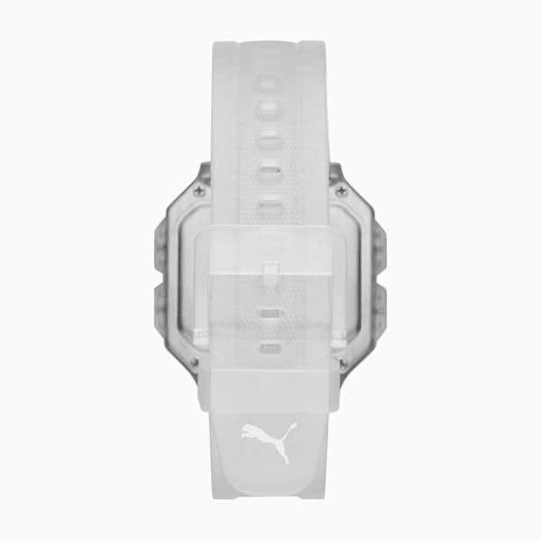 Remix Clear Digital Watch, Transparent/Black, extralarge