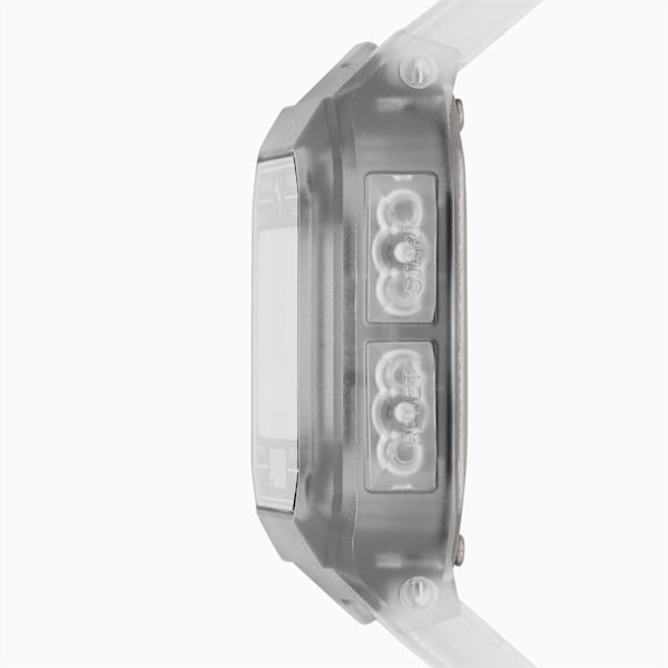 Remix Clear Digital Watch, Transparent/Black, extralarge