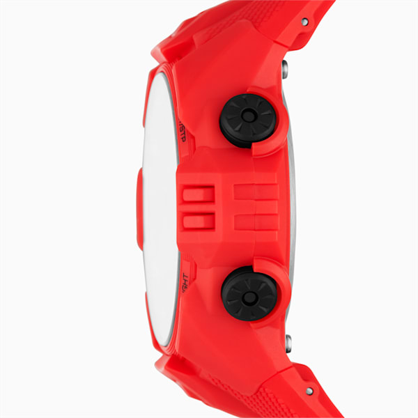 Bold Red Digital Watch, Red/White, extralarge