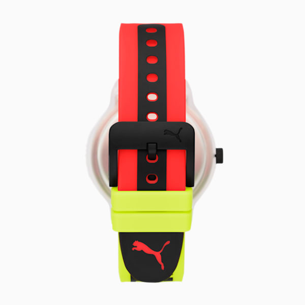 Reset v2 Red Clear Yellow Watch, Clear/Multi, extralarge