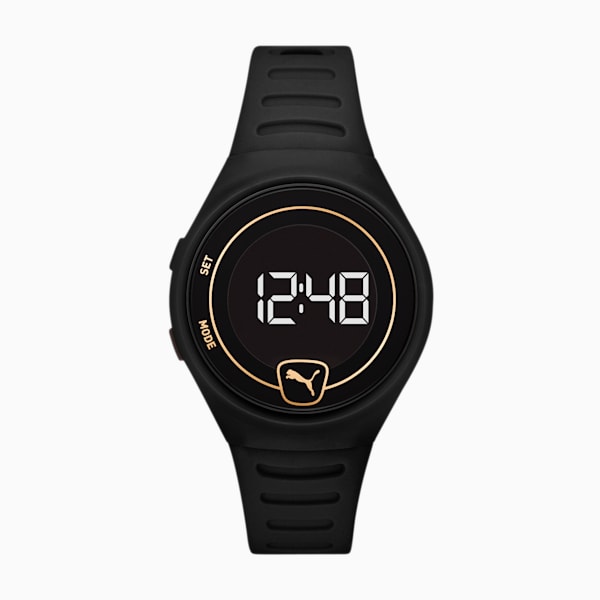 Forever Faster WH Black Digital Watch, Black/Black, extralarge