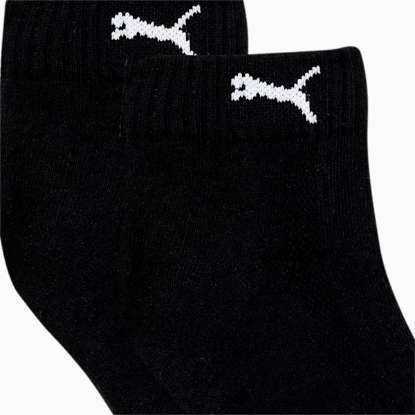 PUMA Cushioned Unisex Quarter Socks Pack of 2, black/black, extralarge-IND
