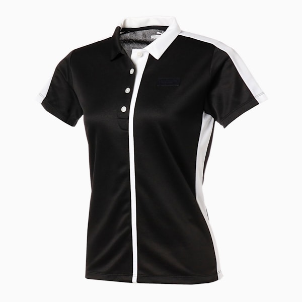 ゴルフ EGW ウィメンズ T7 カラー 半袖 ポロシャツ, PUMA BLACK, extralarge-JPN