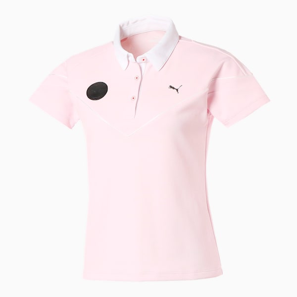 ゴルフ ウィメンズ カラーブロック 半袖 ポロシャツ, PARFAIT PINK, extralarge-JPN