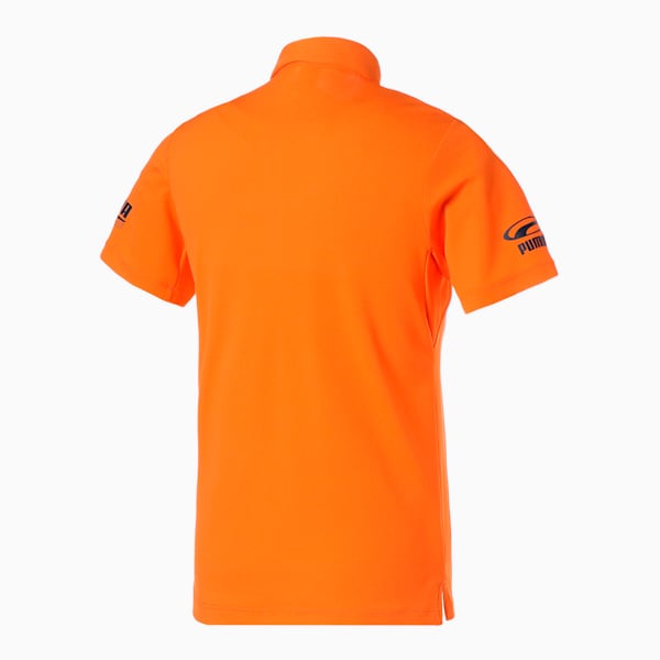 メンズ ゴルフ 接触冷感 ツアーデザイン 半袖 ポロシャツ, VIBRANT ORANGE